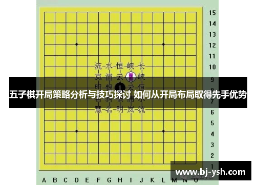 五子棋开局策略分析与技巧探讨 如何从开局布局取得先手优势